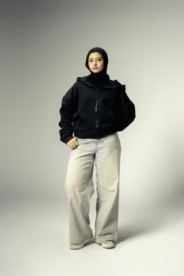 Double Zipper Jacket in Black - Image 6