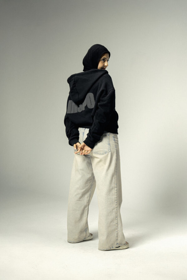 Double Zipper Jacket in Black - Image 4