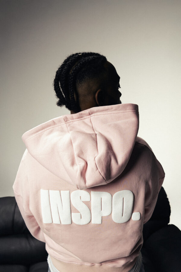 Double Zipper Jacket in Baby Pink